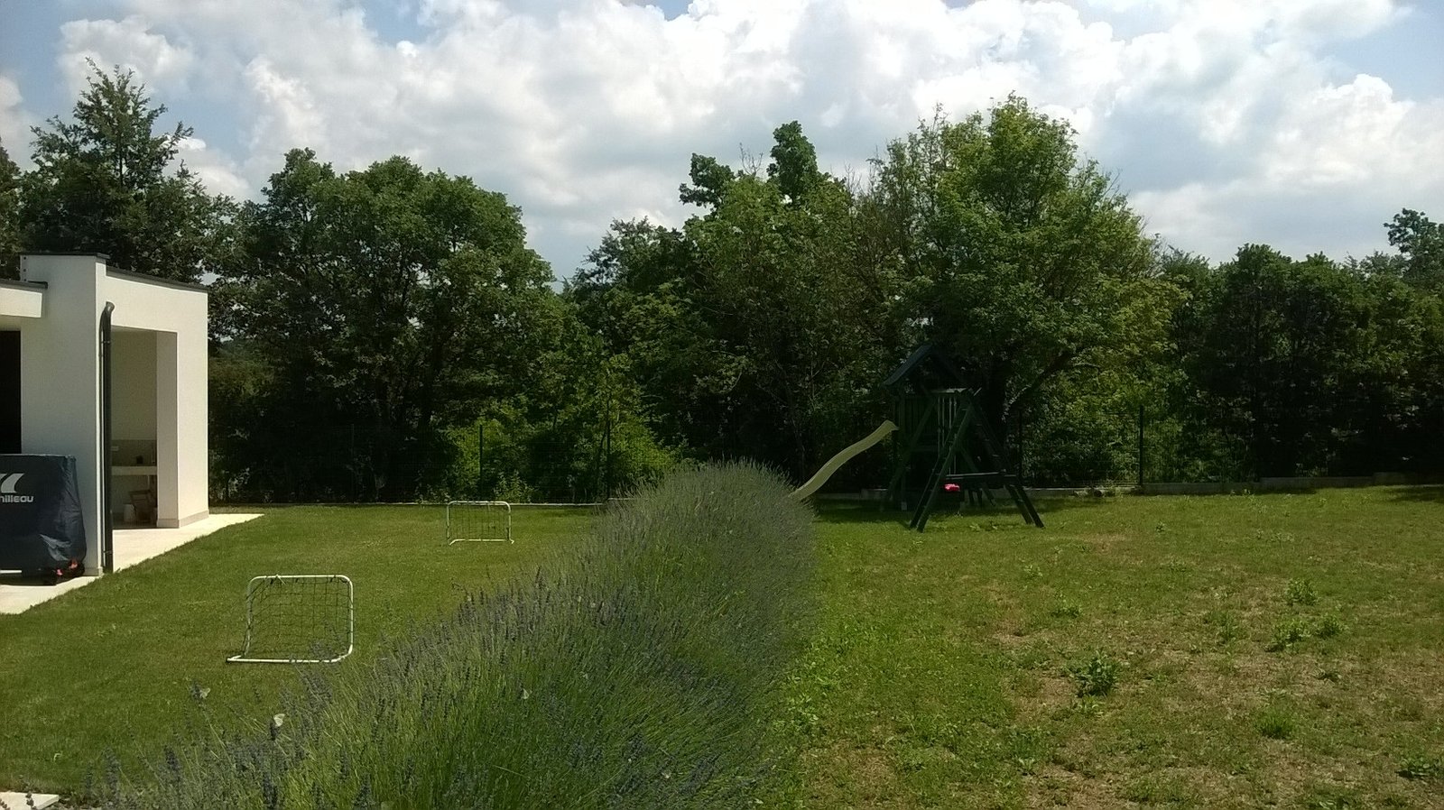 Villa Dora Istria Stokovci backyard lavander trees