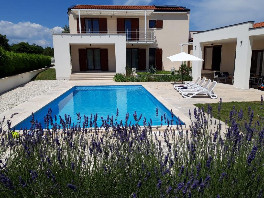 Villa Dora Istria Stokovci house pool lavander beautiful